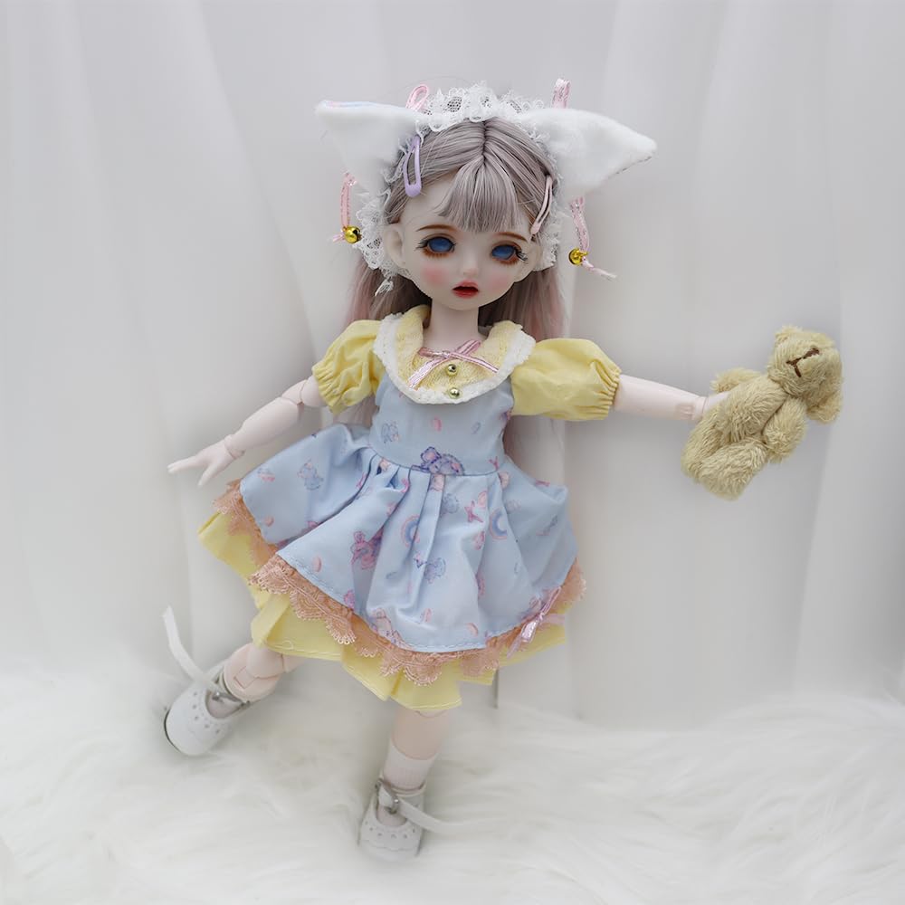 Amazon | KAKAA リトル BJDドール フルセット 1/6 球体関節人形 30cm
